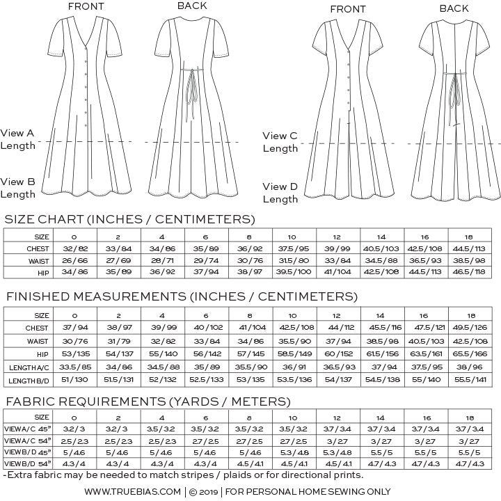 Shelby Dress & Romper Sewing Pattern - True Bias - Simplifi Fabric