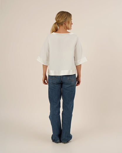 Silke Blouse Womens Paper Pattern - Wardrobe by Me - Simplifi Fabric