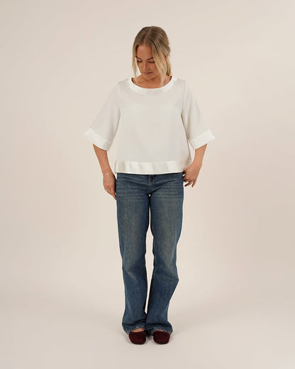 Silke Blouse Womens Paper Pattern - Wardrobe by Me - Simplifi Fabric