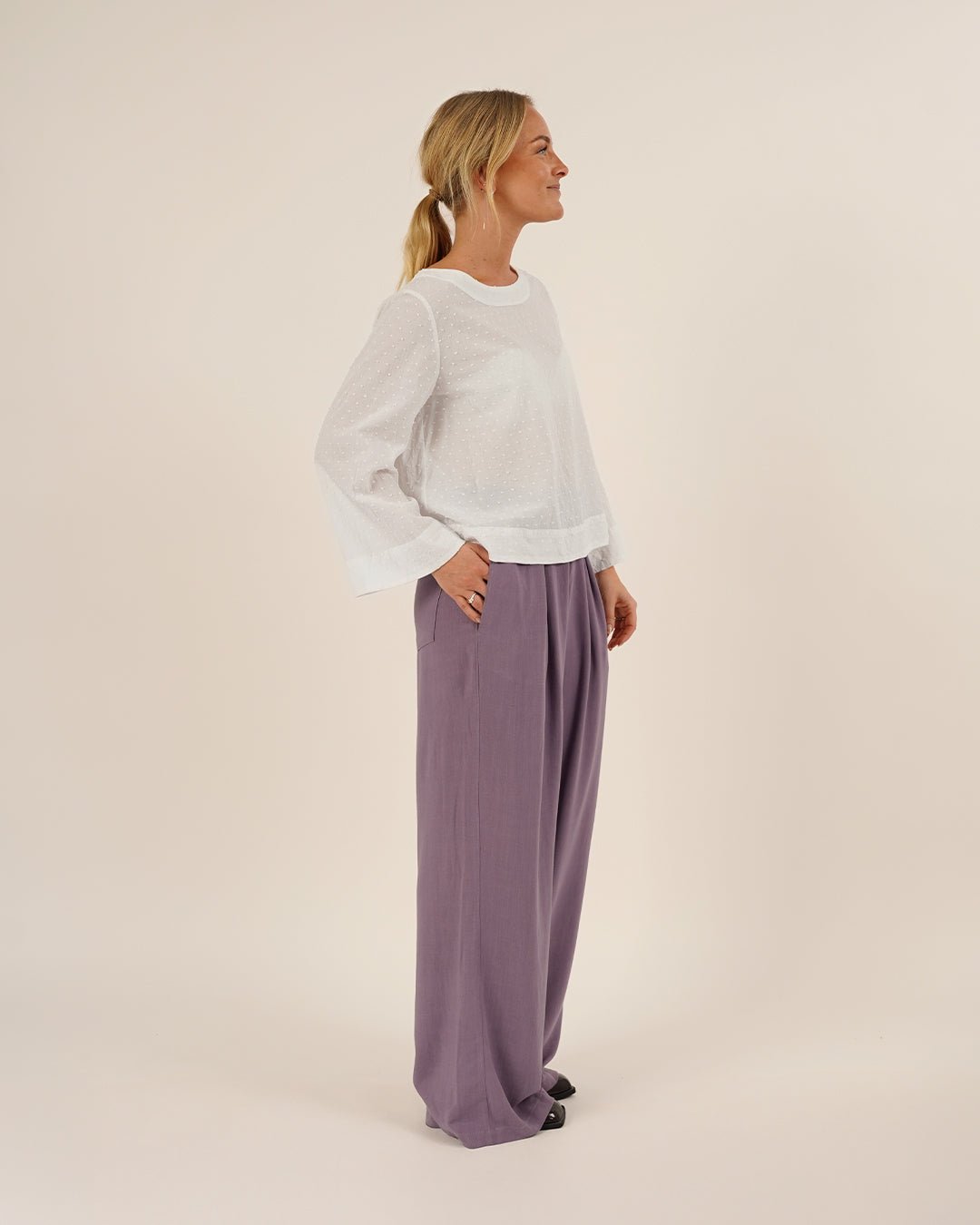 Silke Blouse Womens Paper Pattern - Wardrobe by Me - Simplifi Fabric