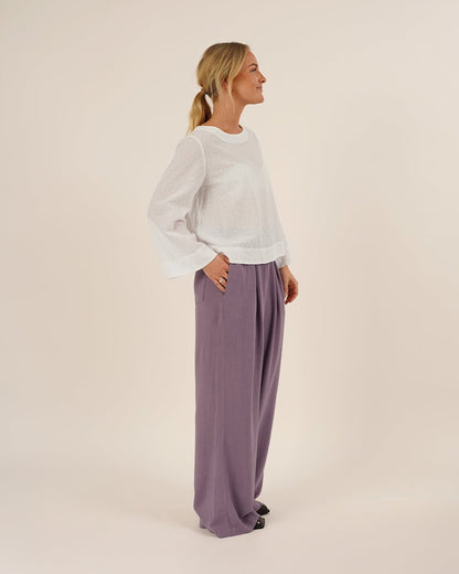 Silke Blouse Womens Paper Pattern - Wardrobe by Me - Simplifi Fabric