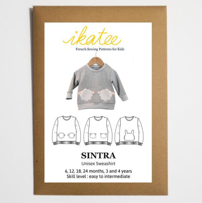 Sintra Sweatshirt Sewing Pattern - Baby 6M/4Y - Ikatee - Simplifi Fabric