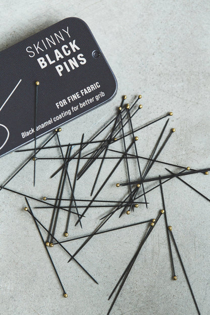 Skinny Black Pins - Sewply - Simplifi Fabric