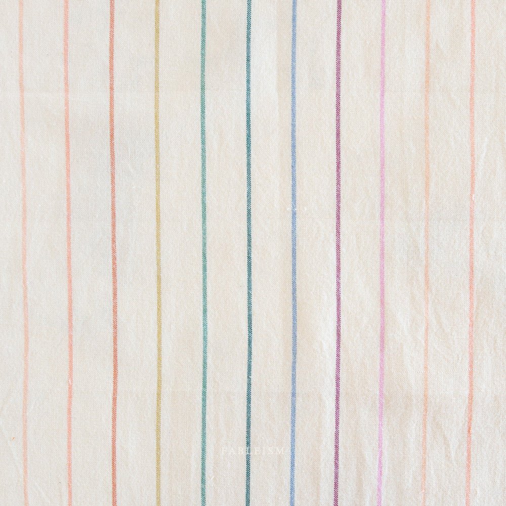 Skinny Stripe - Rainbow (REVERSIBLE) - Lucky Loom - Fableism Supply Co. - Simplifi Fabric
