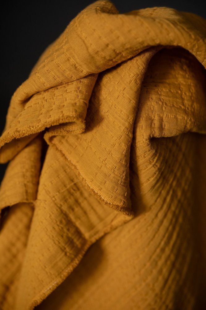 Soft Stitch Jacquard Cotton - Ginger & Honey - Merchant & Mills - Simplifi Fabric