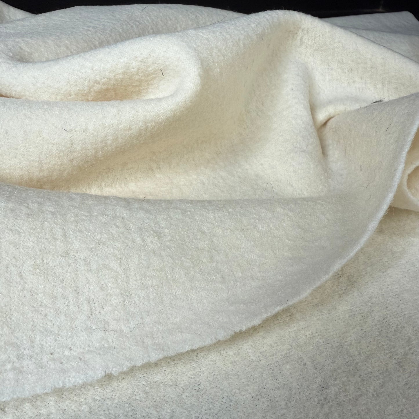 Italian Boiled Wool - Soft Ivory