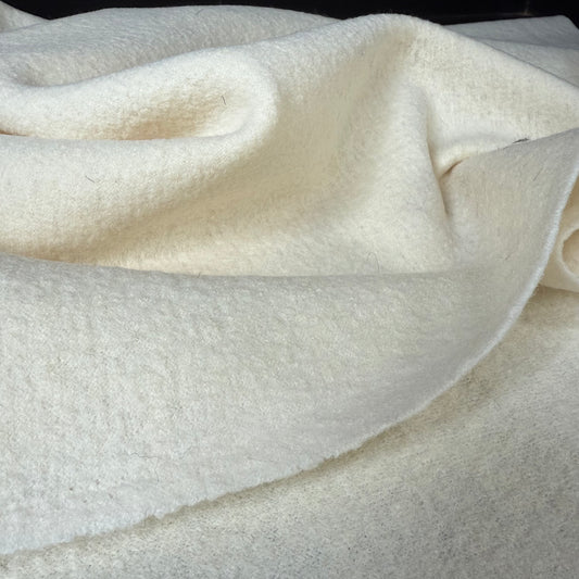 Italian Boiled Wool - Soft Ivory