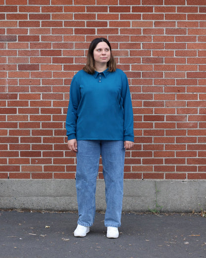 Sombrio Polo Mens or Women's PDF Sewing Pattern - Thread Theory - Simplifi Fabric