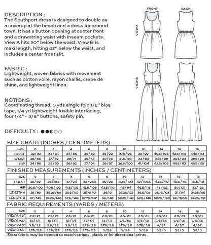 Southport Dress Sewing Pattern - True Bias - Simplifi Fabric