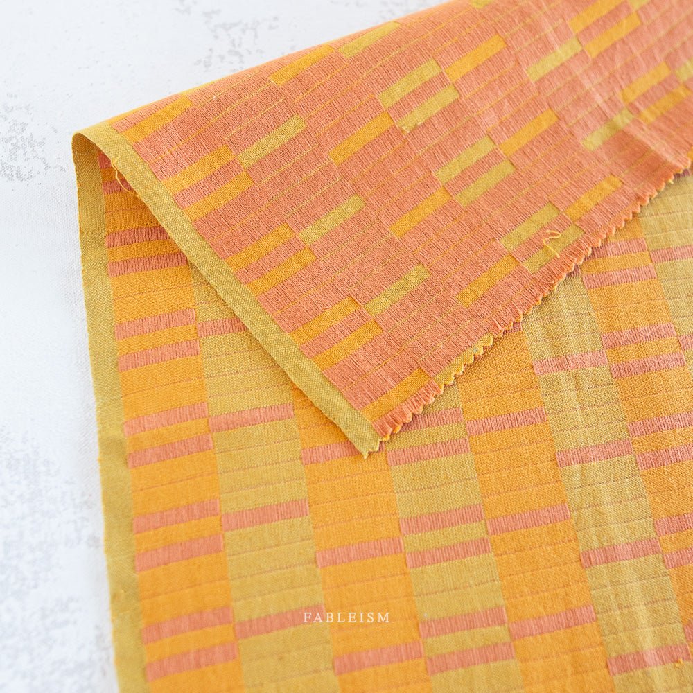 Southwest Stripe - Mango (REVERSIBLE) - Lucky Loom - Fableism Supply Co. - Simplifi Fabric