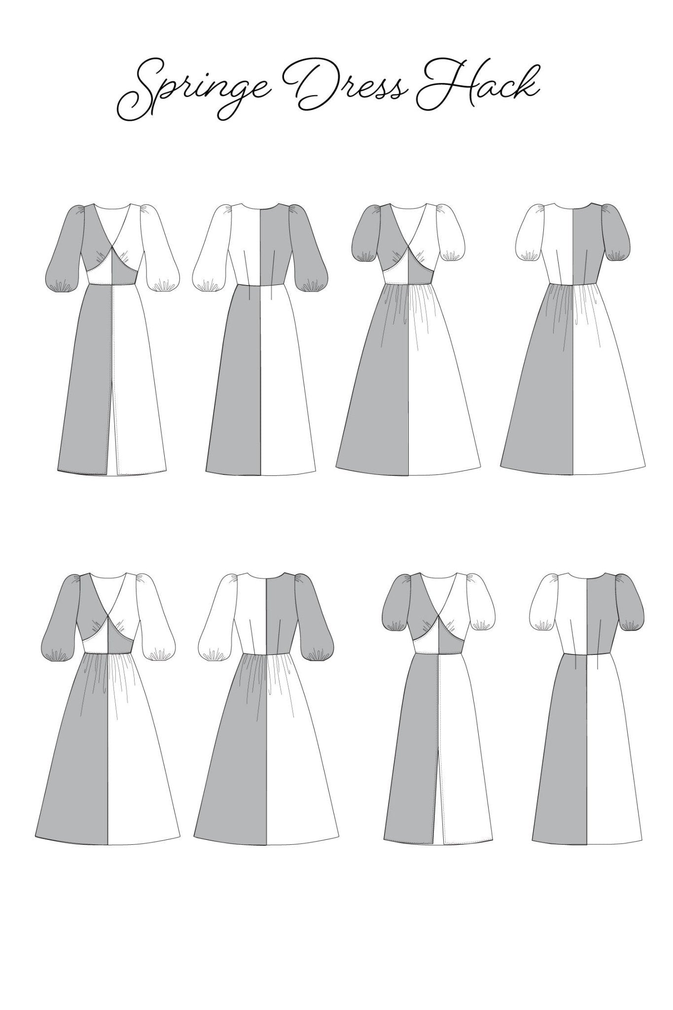 Springe Dress PDF Pattern - Sew Love Patterns - Simplifi Fabric