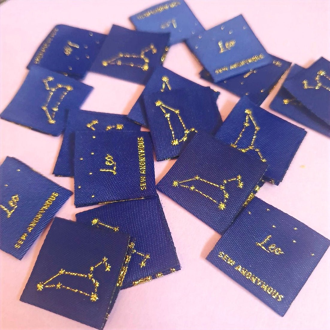 "STAR SIGN" Zodiac Woven Label Pack - Sew Anonymous - Simplifi Fabric