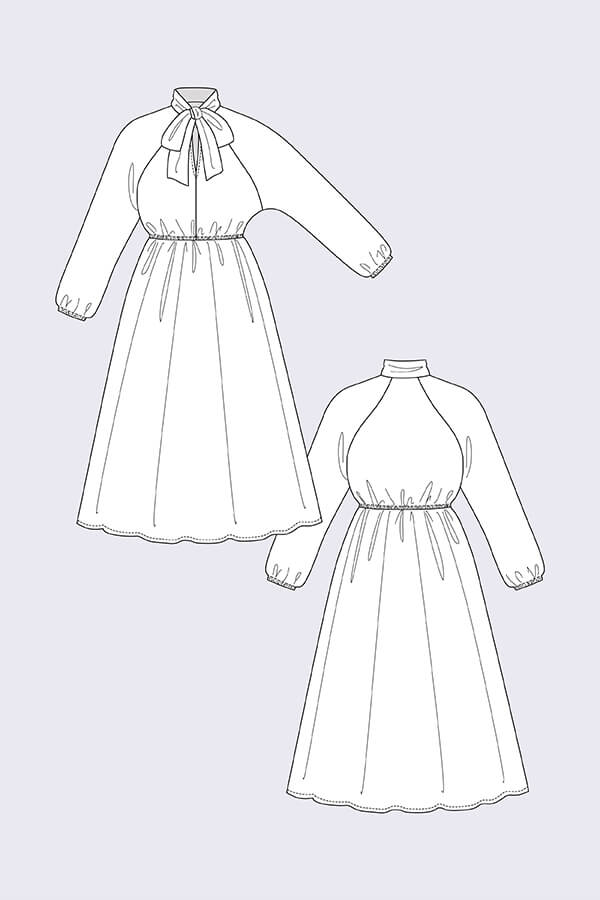 Stella Raglan Shirt + Dress - Named Clothing - Sewing Pattern - Simplifi Fabric