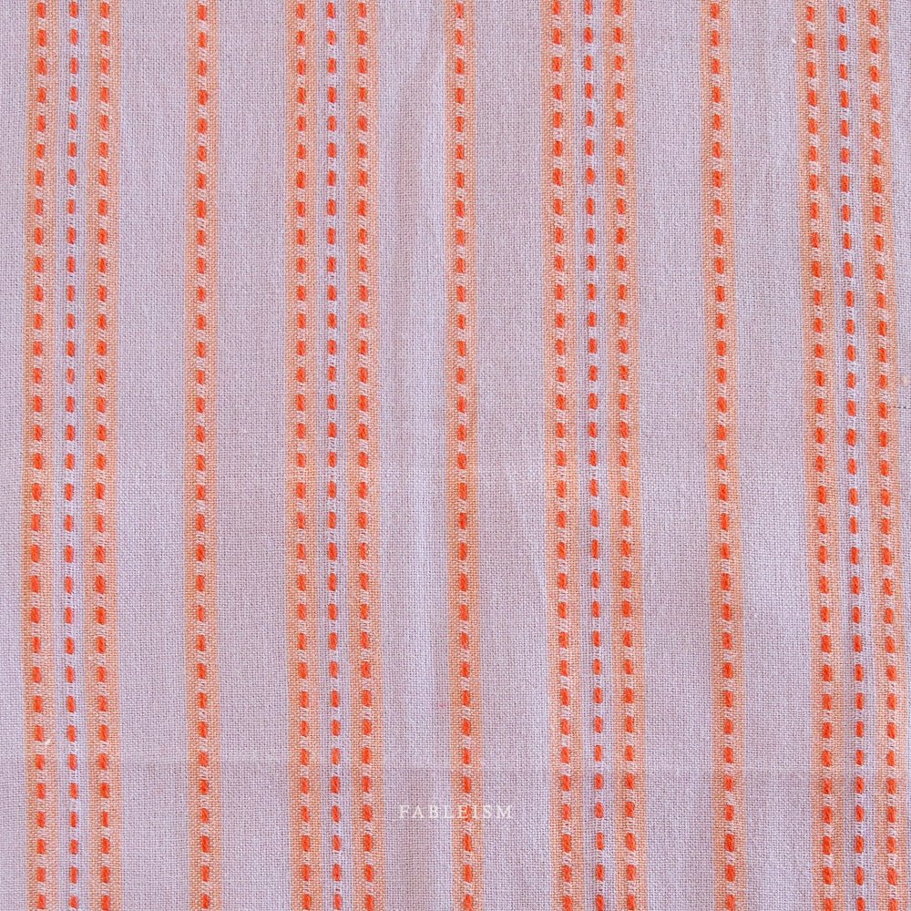 Stitch Stripe - Lavender - Lucky Loom - Fableism Supply Co. - Simplifi Fabric
