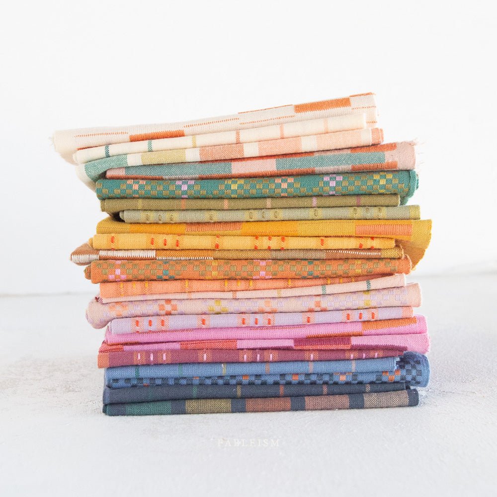 Stitch Stripe - Tumeric - Lucky Loom - Fableism Supply Co. - Simplifi Fabric