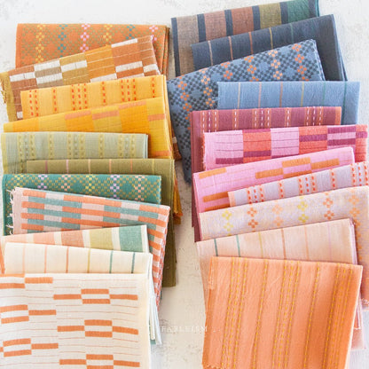 Stitch Stripe - Tumeric - Lucky Loom - Fableism Supply Co. - Simplifi Fabric