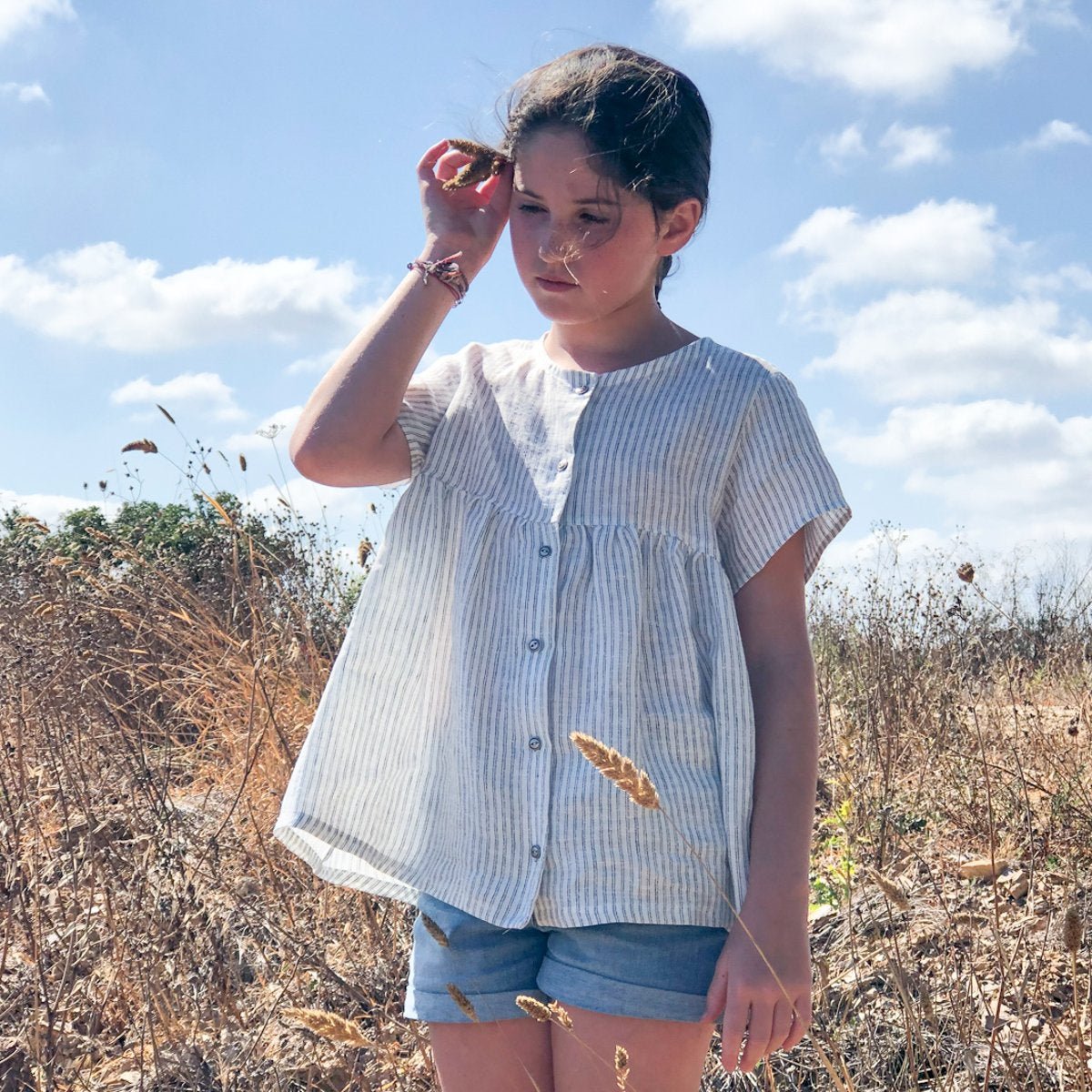 Stockholm Blouse & Dress Sewing Pattern - Girls 3/12Y - Ikatee - Simplifi Fabric