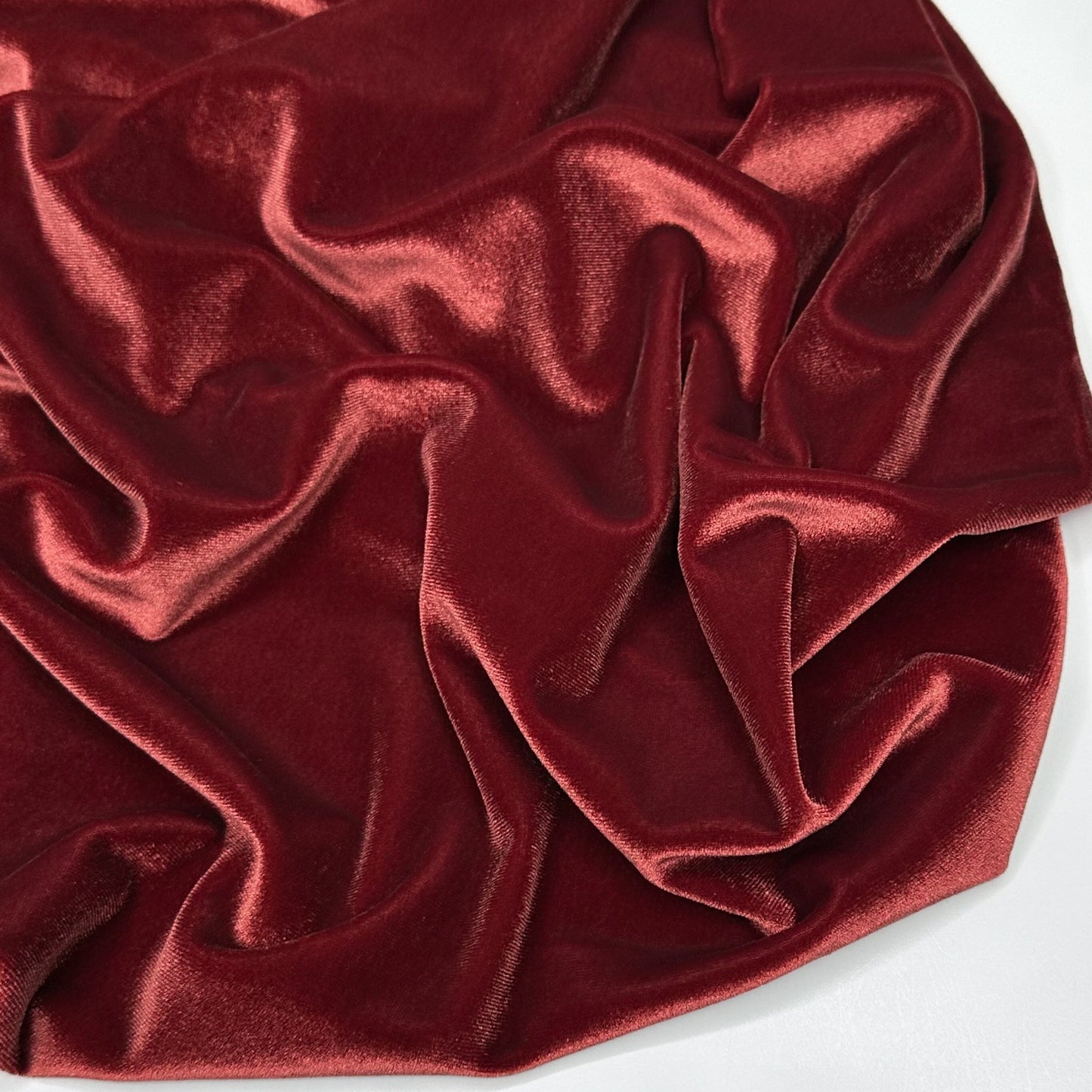 Stretch Velvet - Brick - Simplifi Fabric