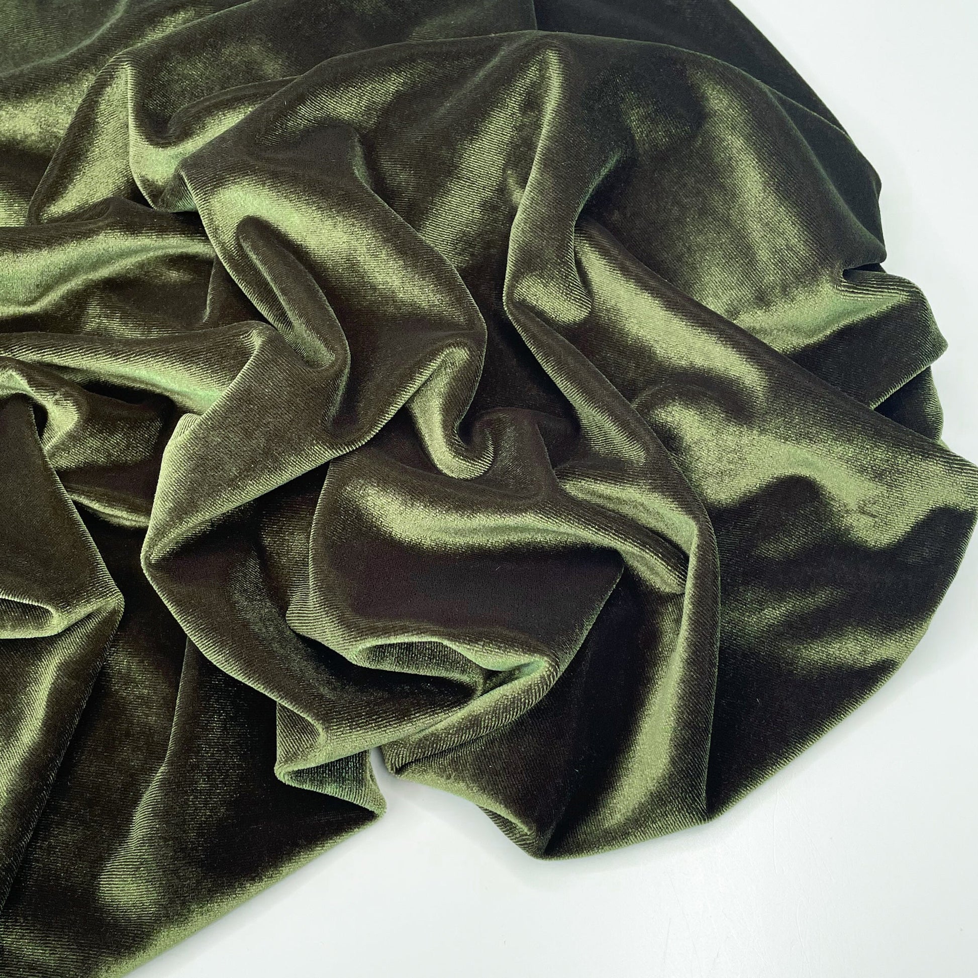 Stretch Velvet - Moss - Simplifi Fabric