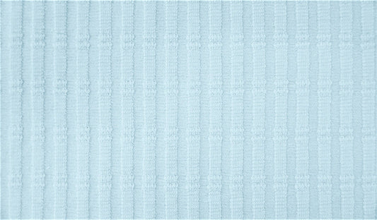 Striped Jacquard Cotton Jersey - European Import - Oeko - Tex® - Light Blue - Simplifi Fabric