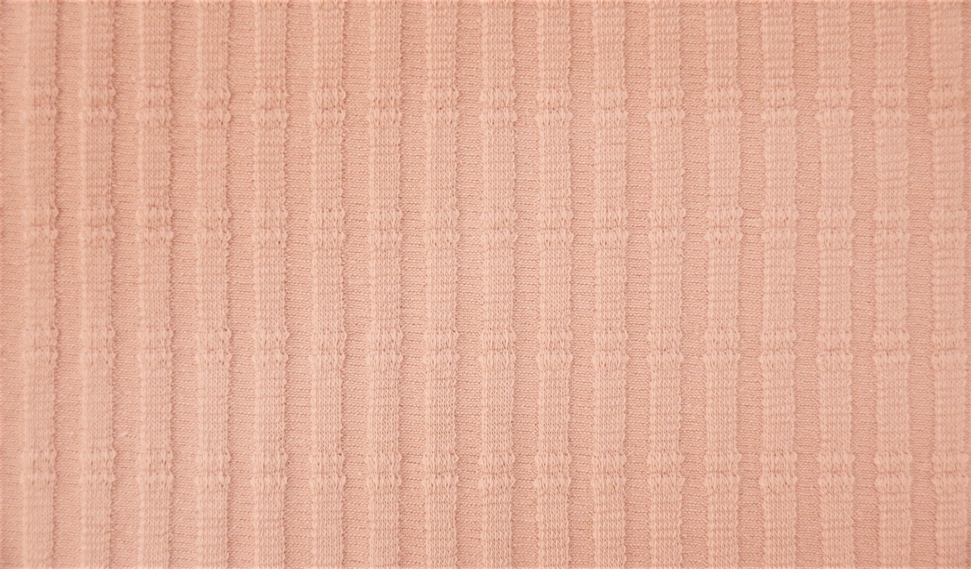 Striped Jacquard Cotton Jersey - European Import - Oeko - Tex® - Rose - Simplifi Fabric