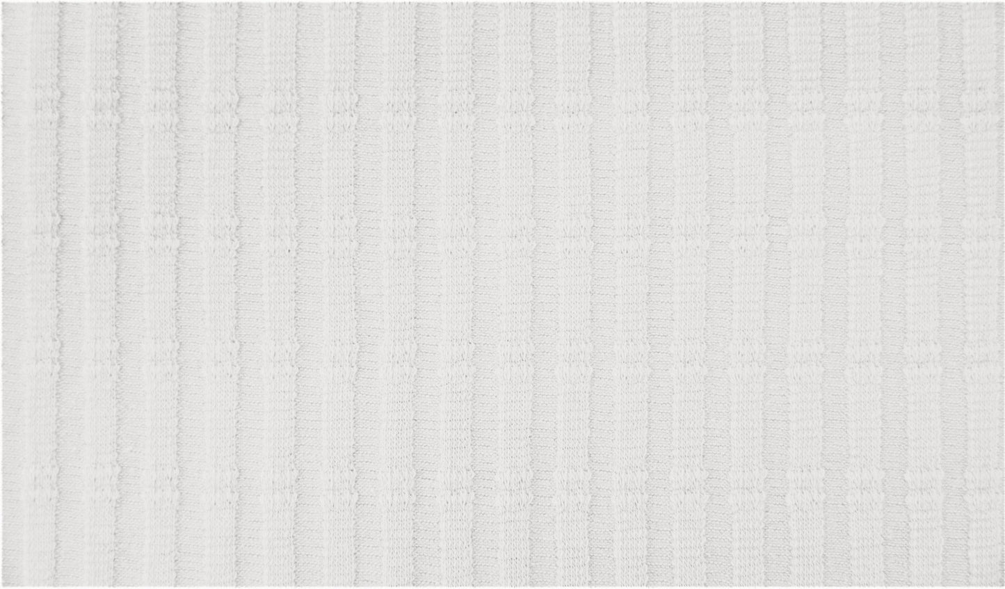 Striped Jacquard Cotton Jersey - European Import - Oeko - Tex® - White - Simplifi Fabric