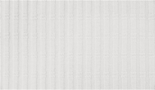 Striped Jacquard Cotton Jersey - European Import - Oeko - Tex® - White - Simplifi Fabric