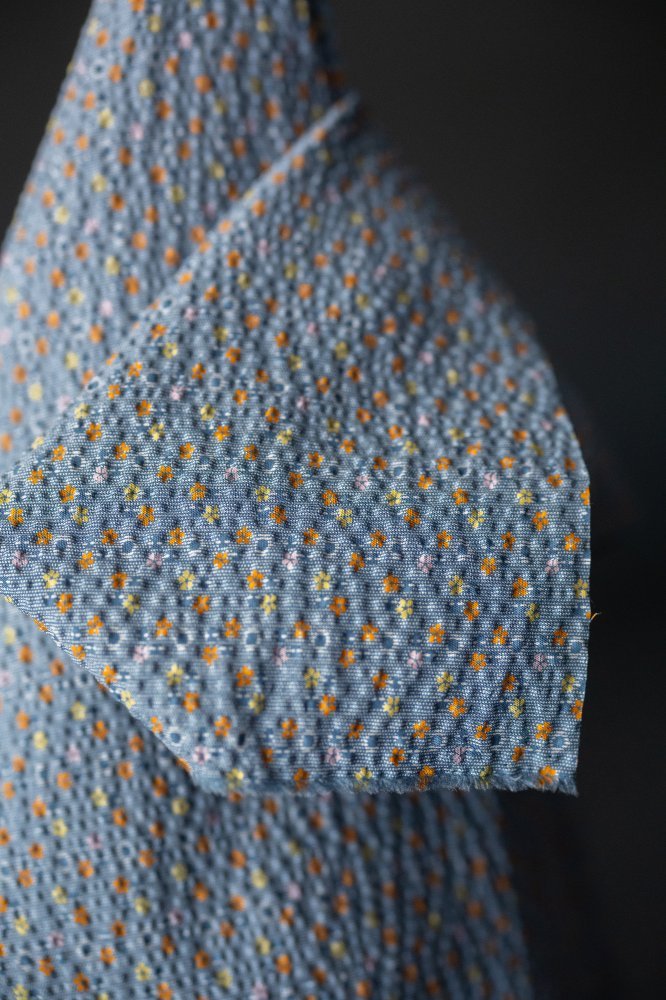 Suki Hana Seersucker Japanese Organic Cotton - Merchant & Mills - Simplifi Fabric