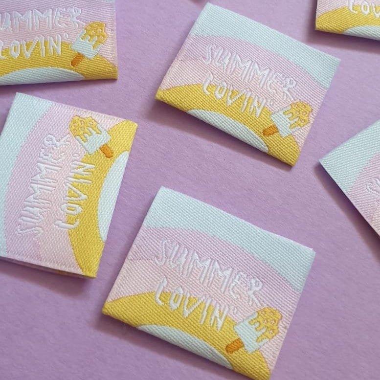 "SUMMER LOVIN'" Woven Label Pack - Sew Anonymous - Simplifi Fabric