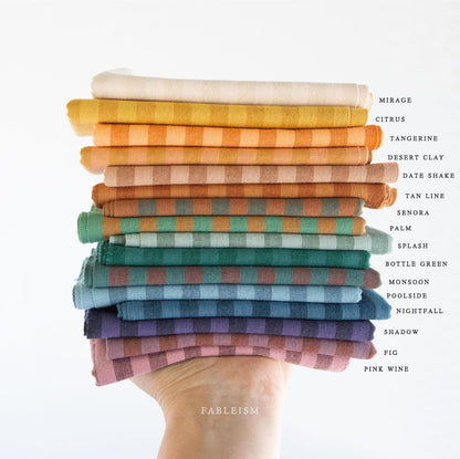 Sun Stripes - Pink Wine - Fableism Supply Co. - Simplifi Fabric