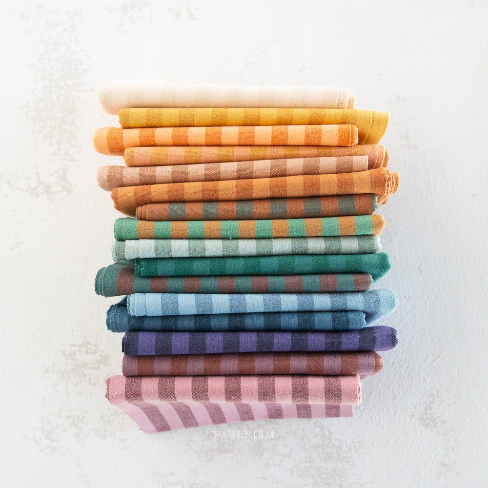 Sun Stripes - Pink Wine - Fableism Supply Co. - Simplifi Fabric