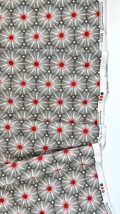 Supernova - Grey - Blast Off - Hang Tight Studio - Cloud 9 Fabrics - Poplin - Simplifi Fabric