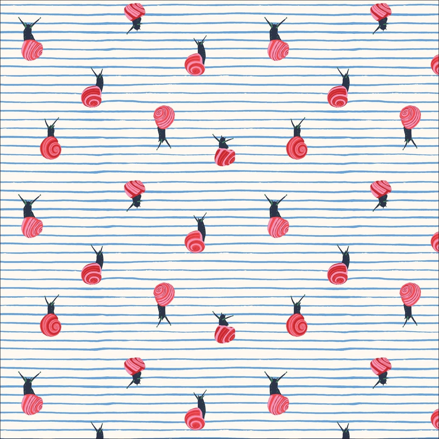 Surprise Snails - Autumn Walk - Emily Taylor - Cloud 9 Fabrics - Poplin - Simplifi Fabric