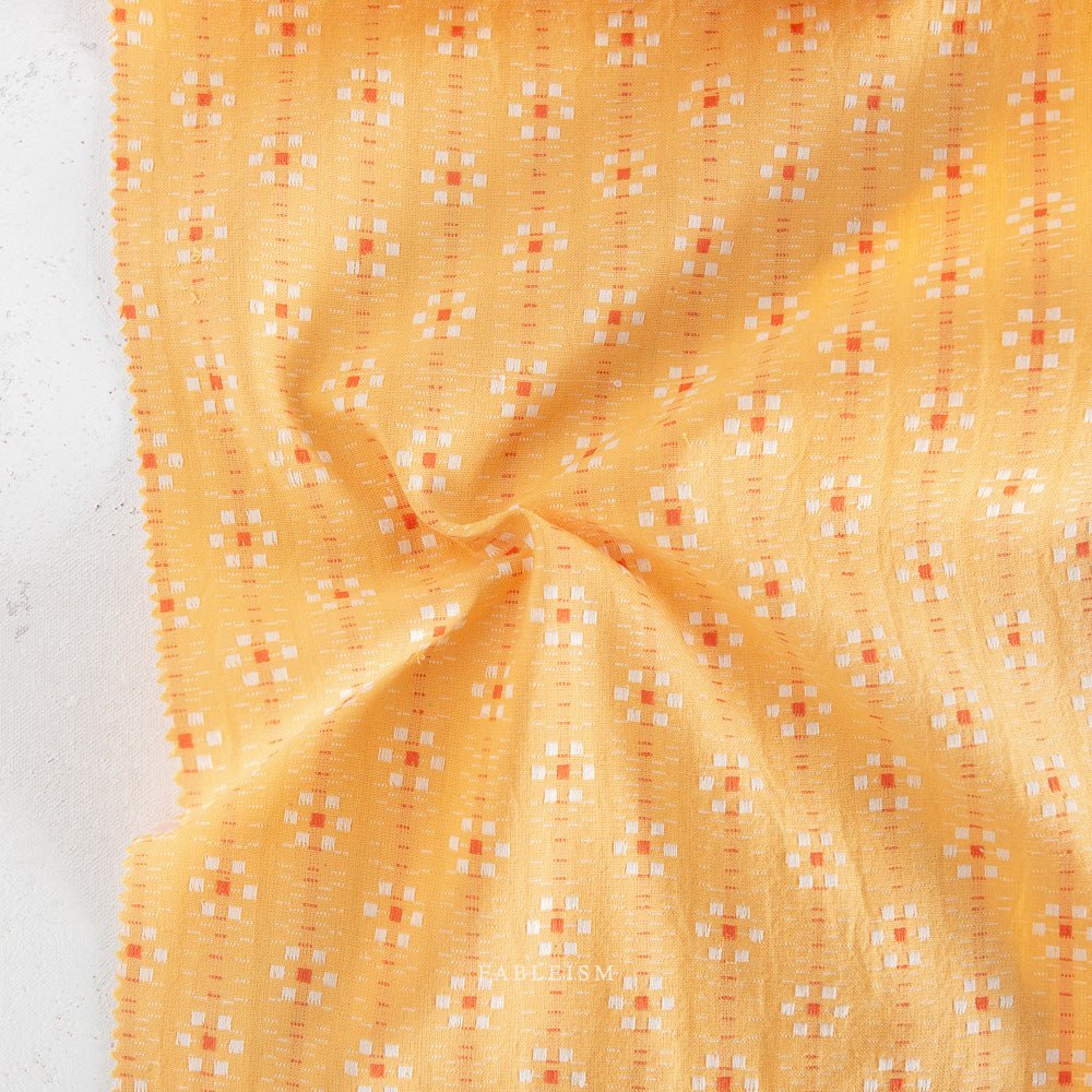 Swedish Holiday by The House That Lars Built - Karin Floral - Goldenrod - Fableism Supply Co. - Simplifi Fabric