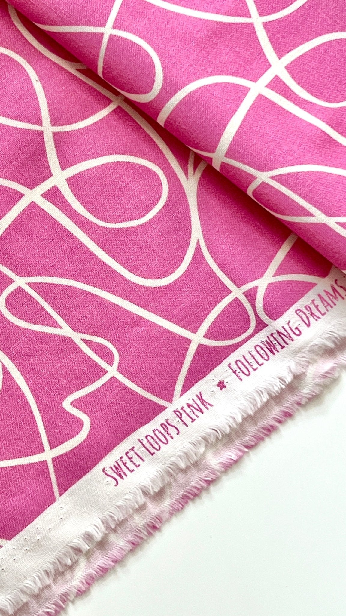 Sweet Loops - Pink - Following Dreams - Gerdadzy - Cloud 9 Fabrics - Poplin - Simplifi Fabric