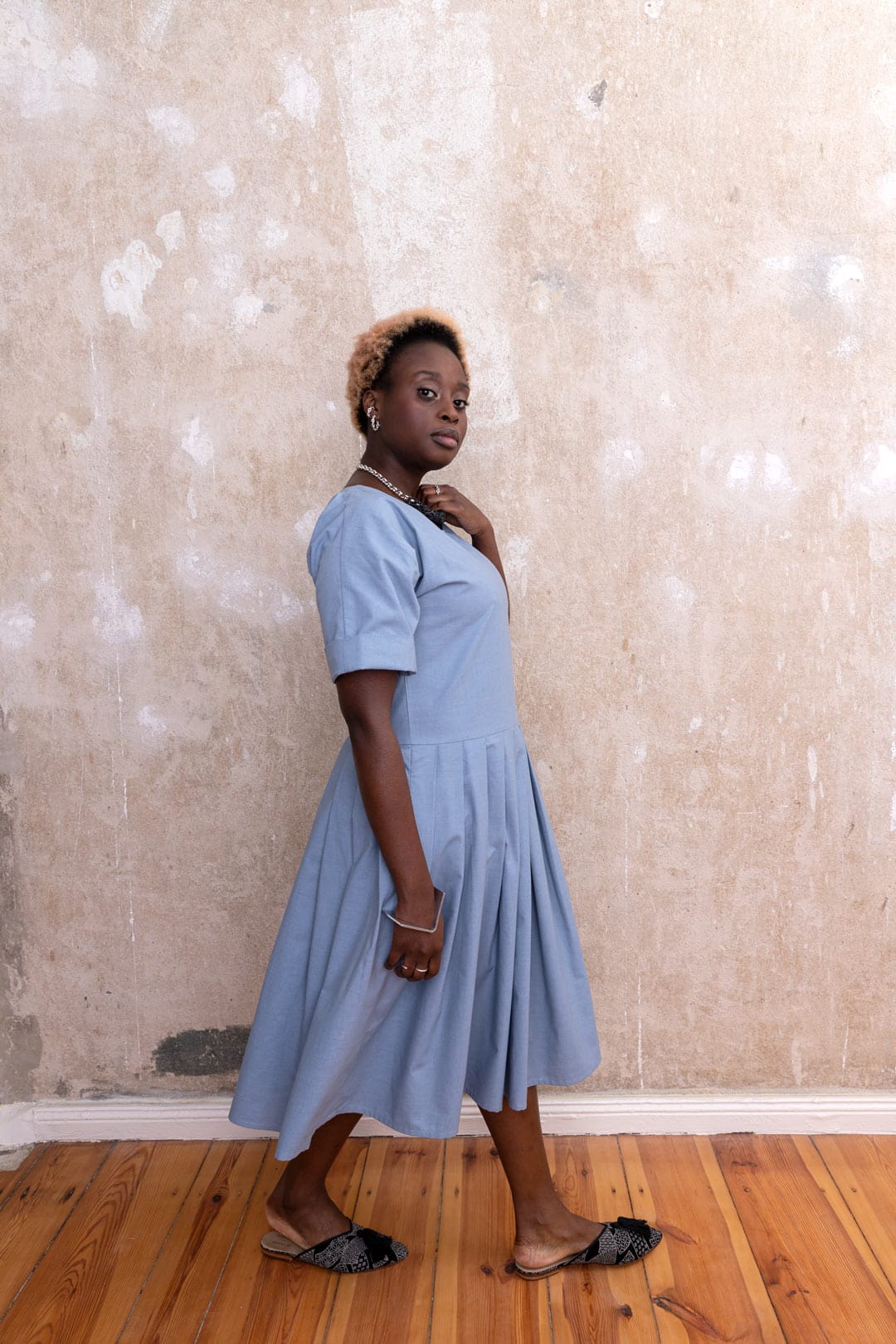 SWING Slip - On Dress by Kaiser Rissanen PDF Sewing Pattern - TAUKO - Simplifi Fabric