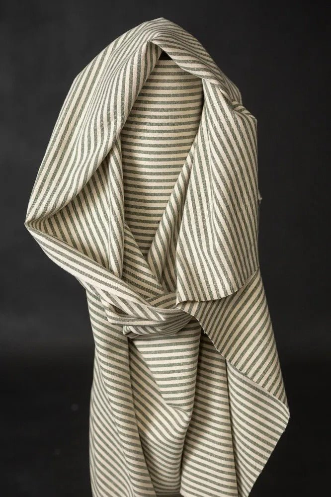 Sycamore Stripe 13oz Heavy Recycled Cotton Canvas - European Import - Merchant & Mills - Simplifi Fabric