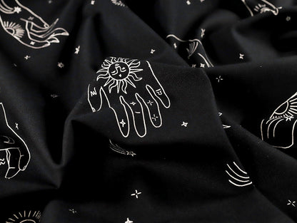 Tabitha Stretch Denim - Black - Oeko - Tex 100 - Fabric Godmother - Simplifi Fabric