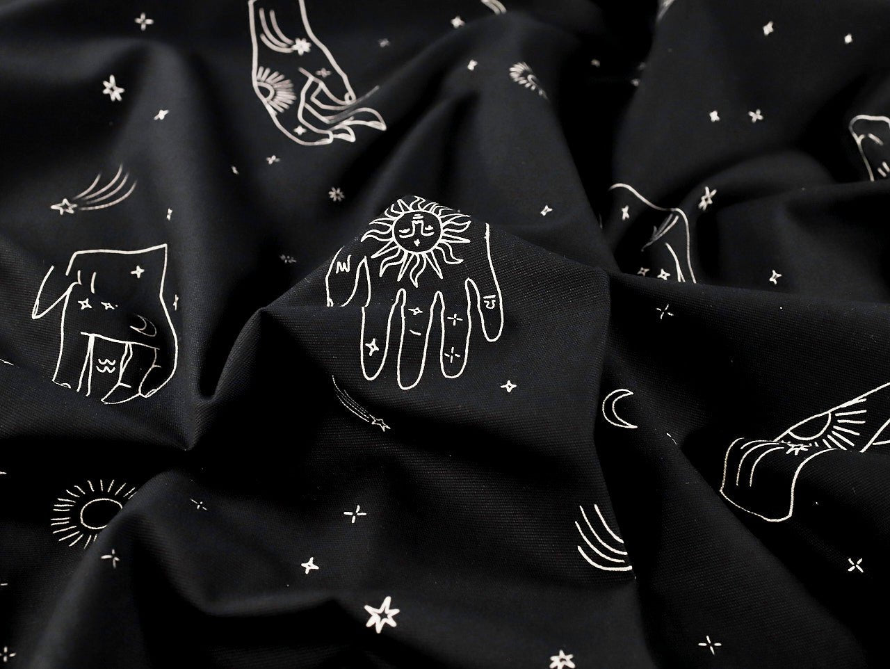 Tabitha Stretch Denim - Black - Oeko - Tex 100 - Fabric Godmother - Simplifi Fabric