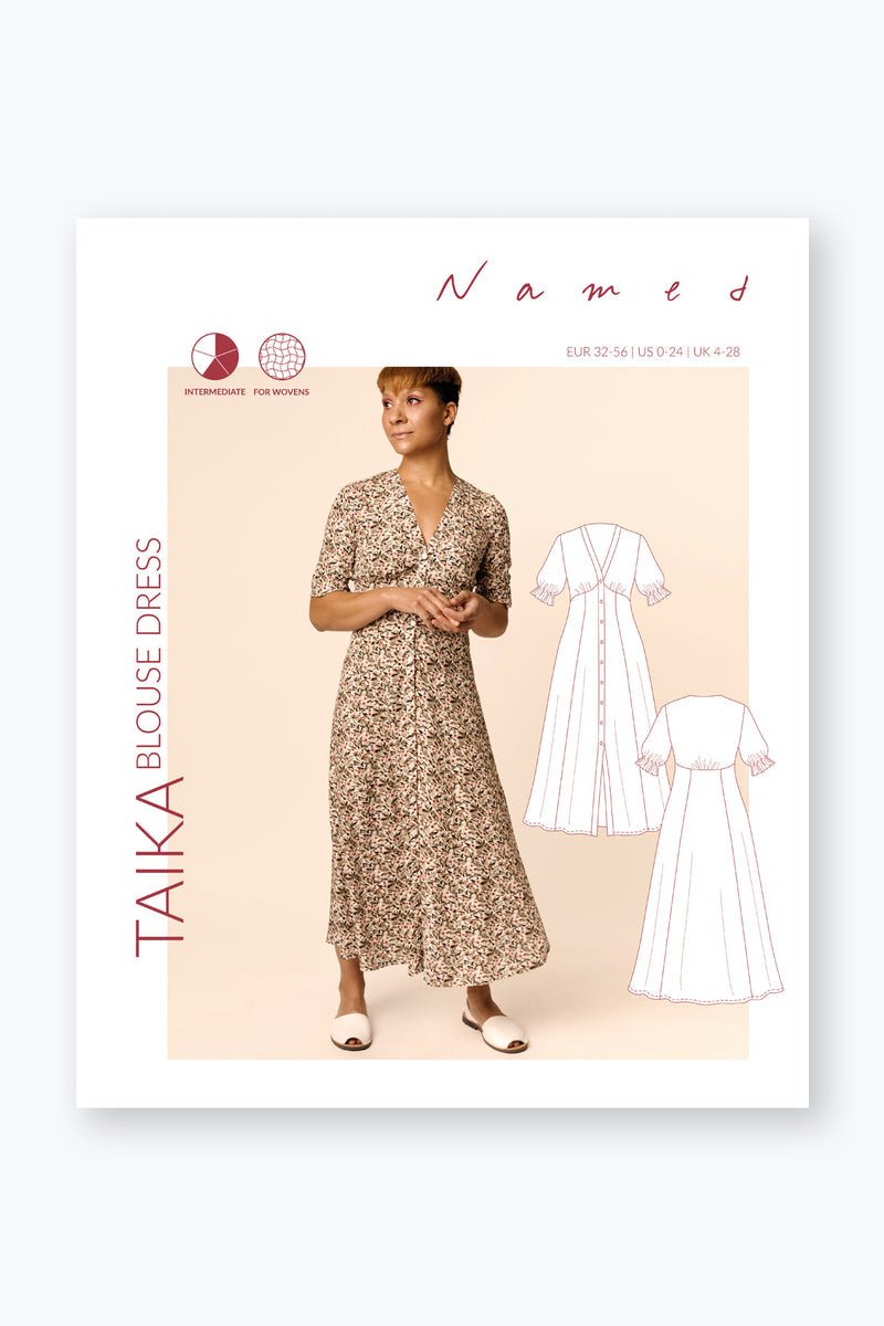 Taika Blouse Dress - Named Clothing - Sewing Pattern - Simplifi Fabric