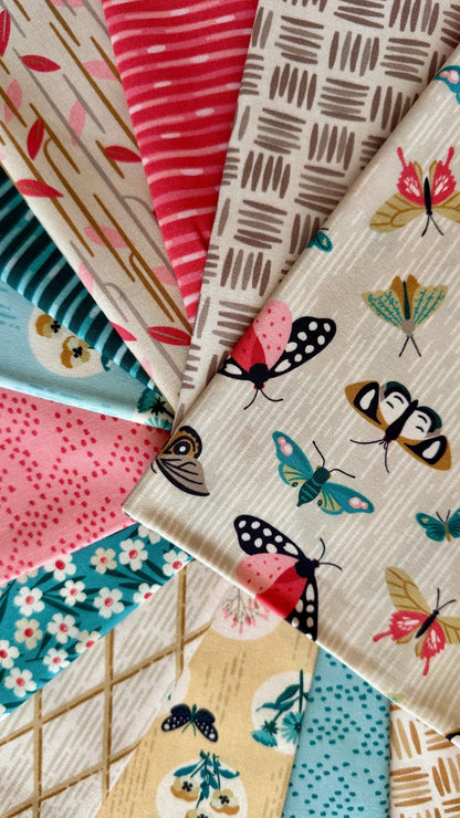 Taking Flight - Garden Walks - Ann Gardner - Cloud 9 Fabrics - Poplin - Simplifi Fabric