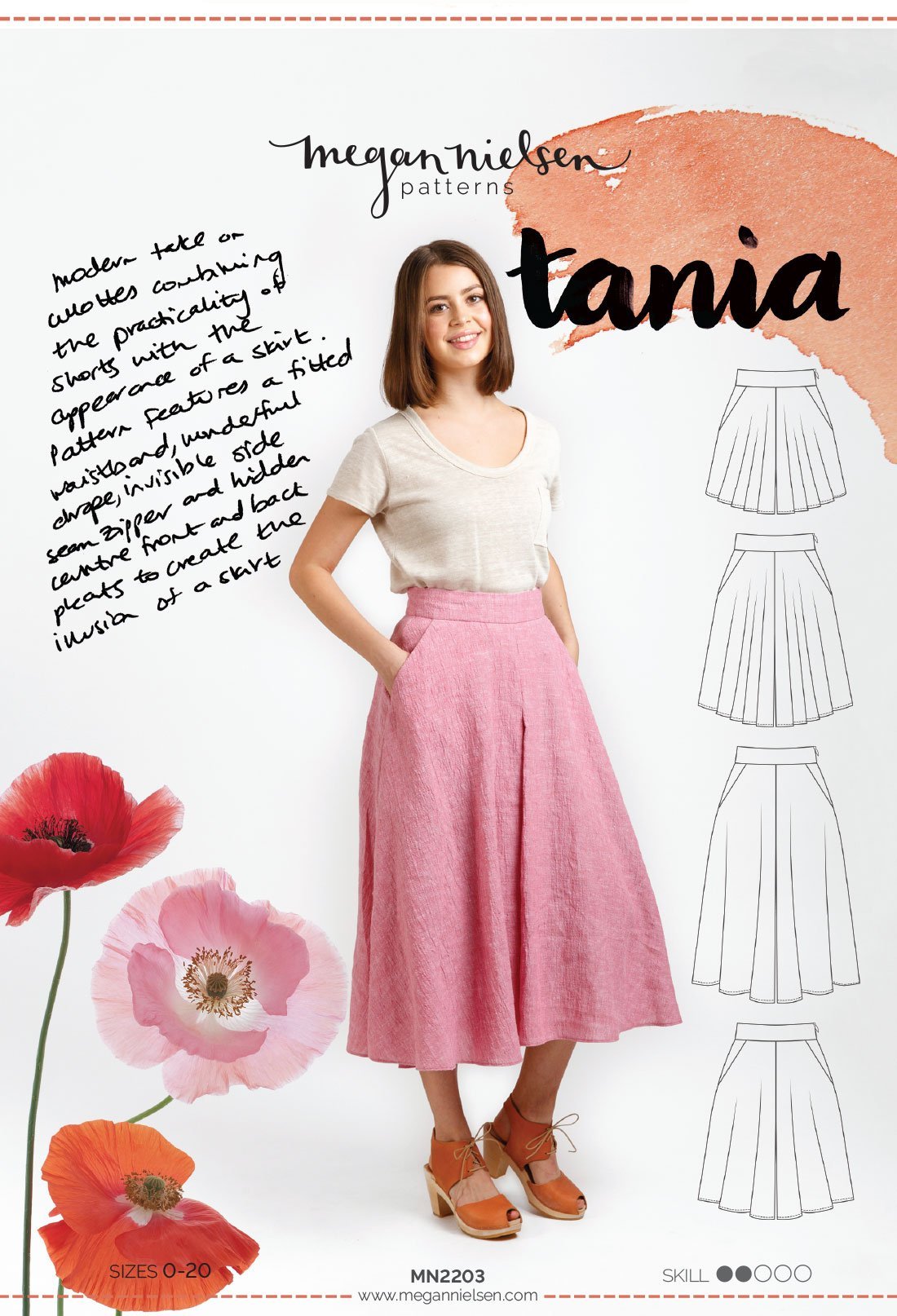 Tania Culottes - Megan Nielsen Patterns - Sewing Pattern - Simplifi Fabric