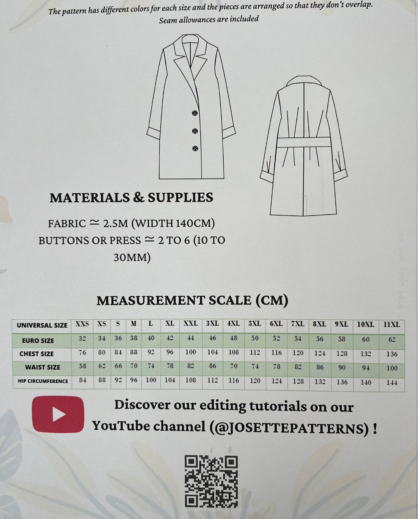 Terra - Womens Jacket - Josette Patterns