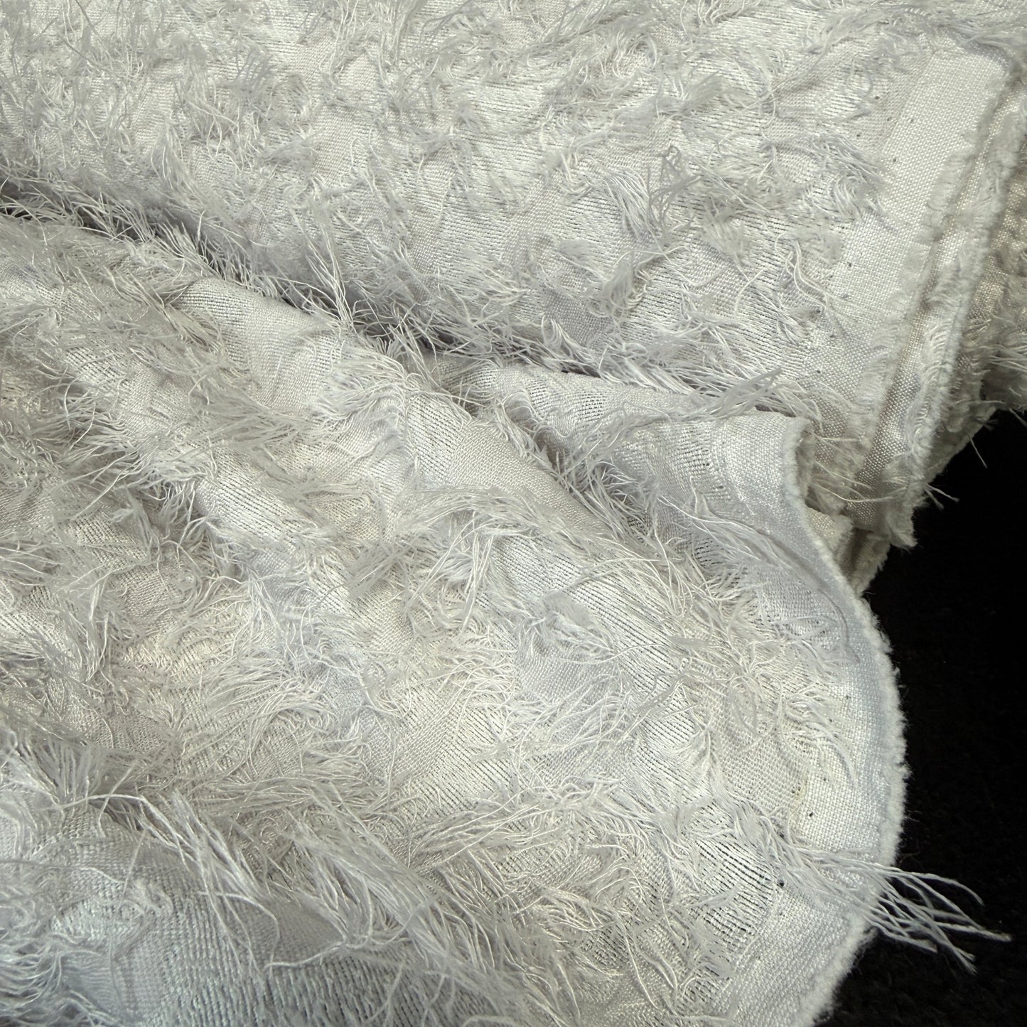 Textured + Dimensional Leopard Print/Light Grey - Deadstock - Simplifi Fabric