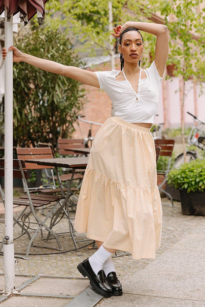 The Abbie Skirt - Paper Sewing Pattern - Juliana Martejevs - Simplifi Fabric