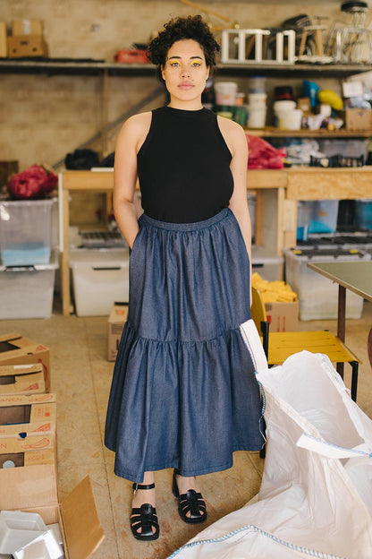 The Abbie Skirt - Paper Sewing Pattern - Juliana Martejevs - Simplifi Fabric