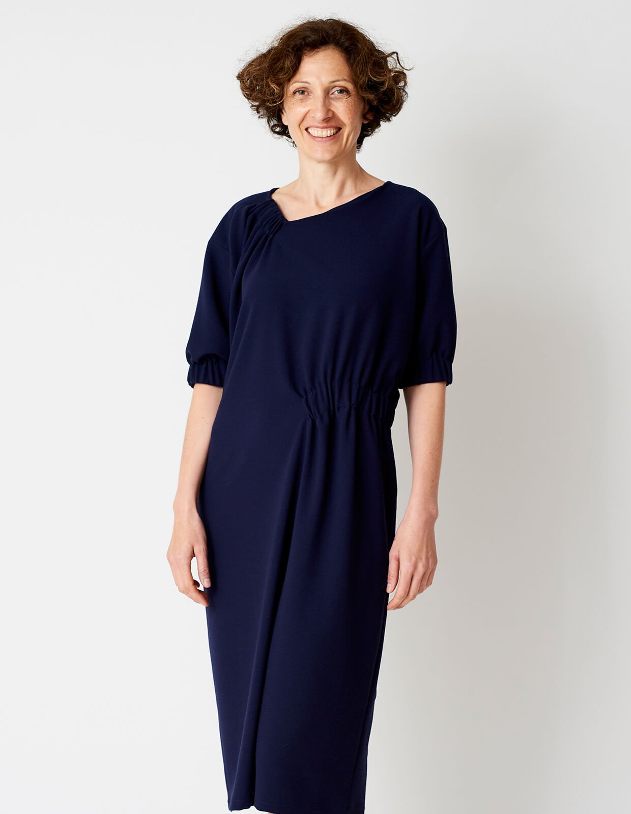 The Asymmetric Gather Dress - PDF Pattern - The Makers Atelier - Simplifi Fabric