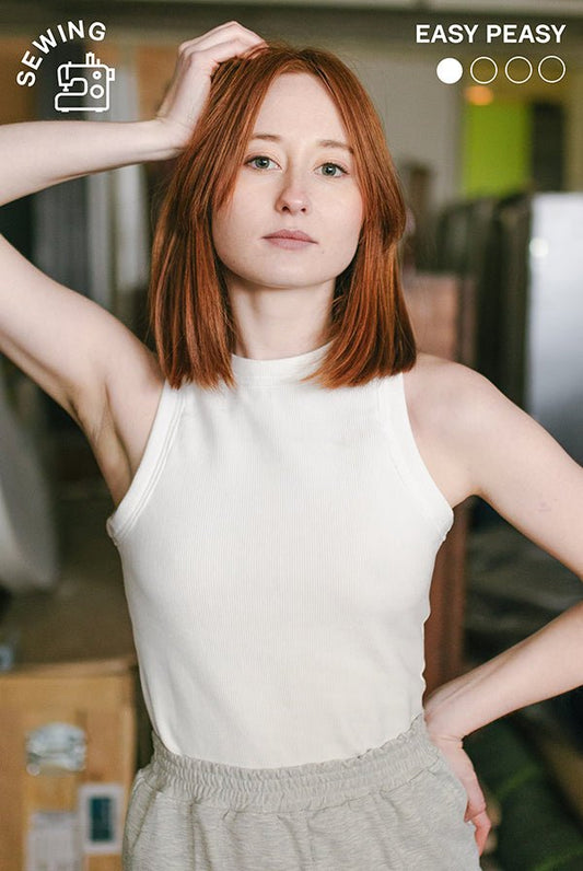 The Basic Tank Top - Paper Sewing Pattern - Juliana Martejevs - Simplifi Fabric