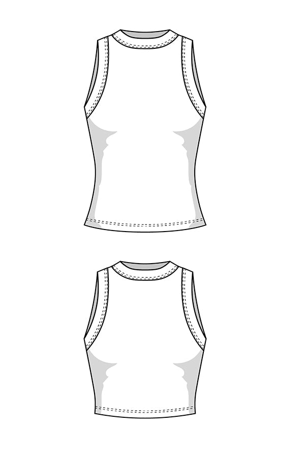 The Basic Tank Top - Paper Sewing Pattern - Juliana Martejevs - Simplifi Fabric