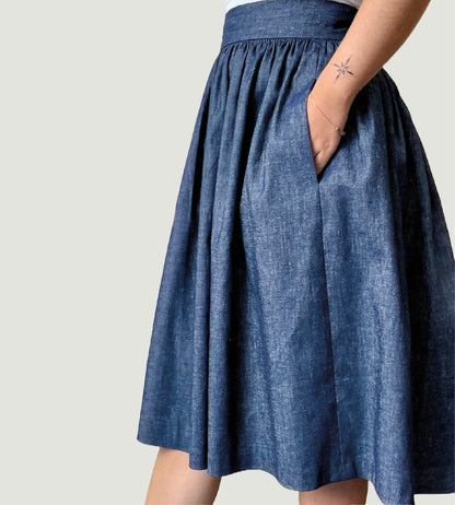 The Bloom Skirt Paper Sewing Pattern - Maven Sewing Patterns - Simplifi Fabric